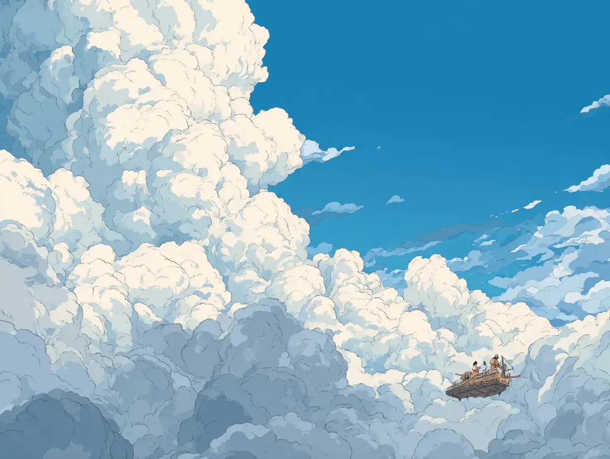 Above the clouds