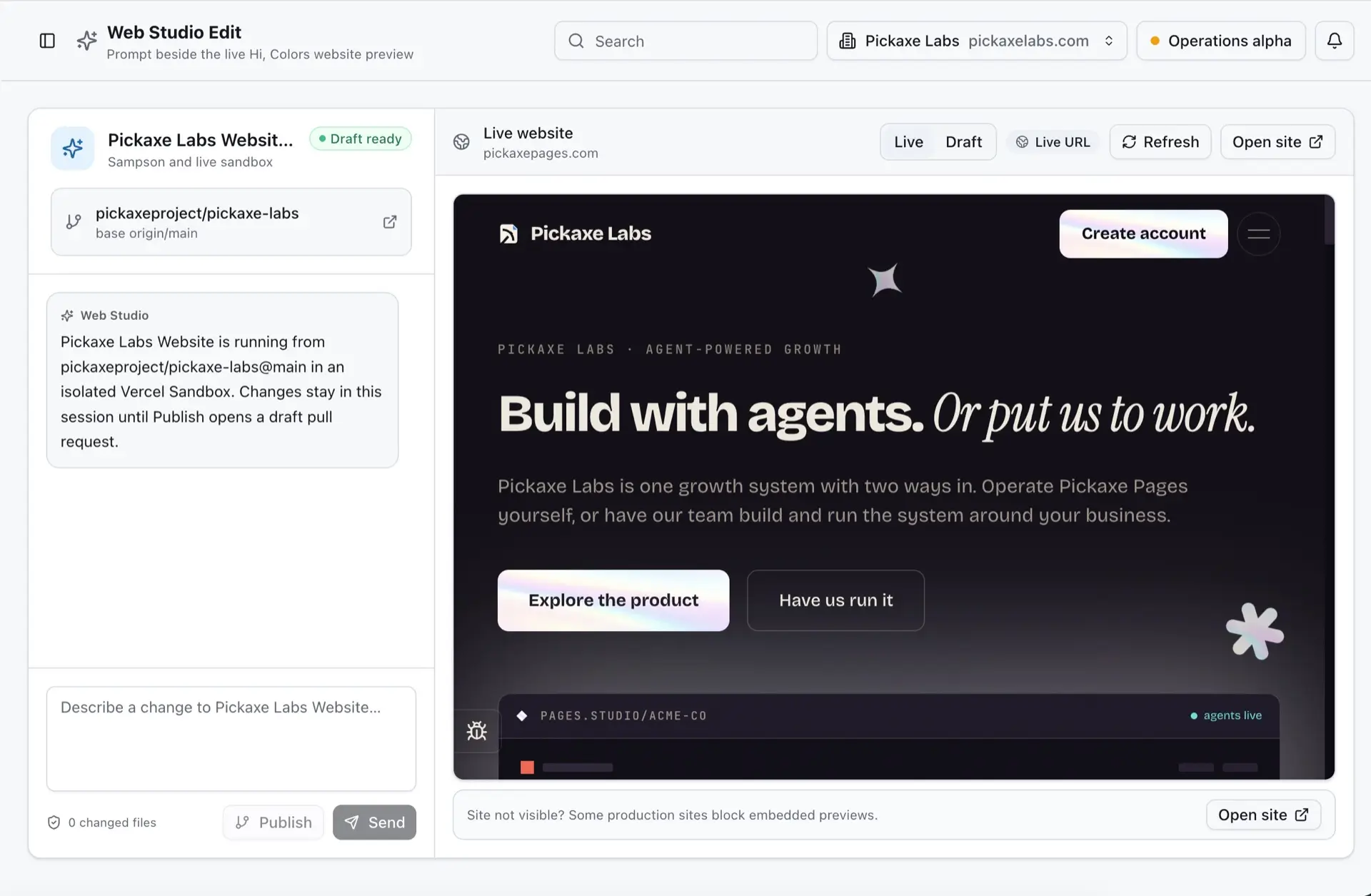 The Fork Web Studio module